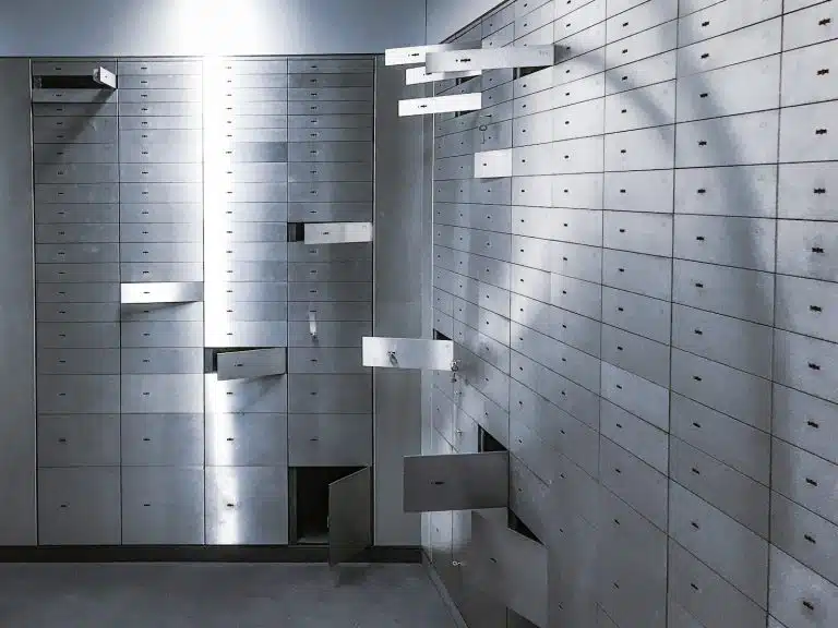 a room that has a bunch of drawers in it